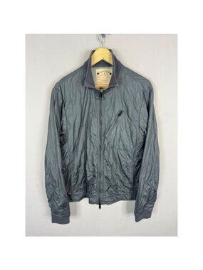 Converse John Varvatos Grey Quilted Bomber Jacket Nylon Mens Large 383435